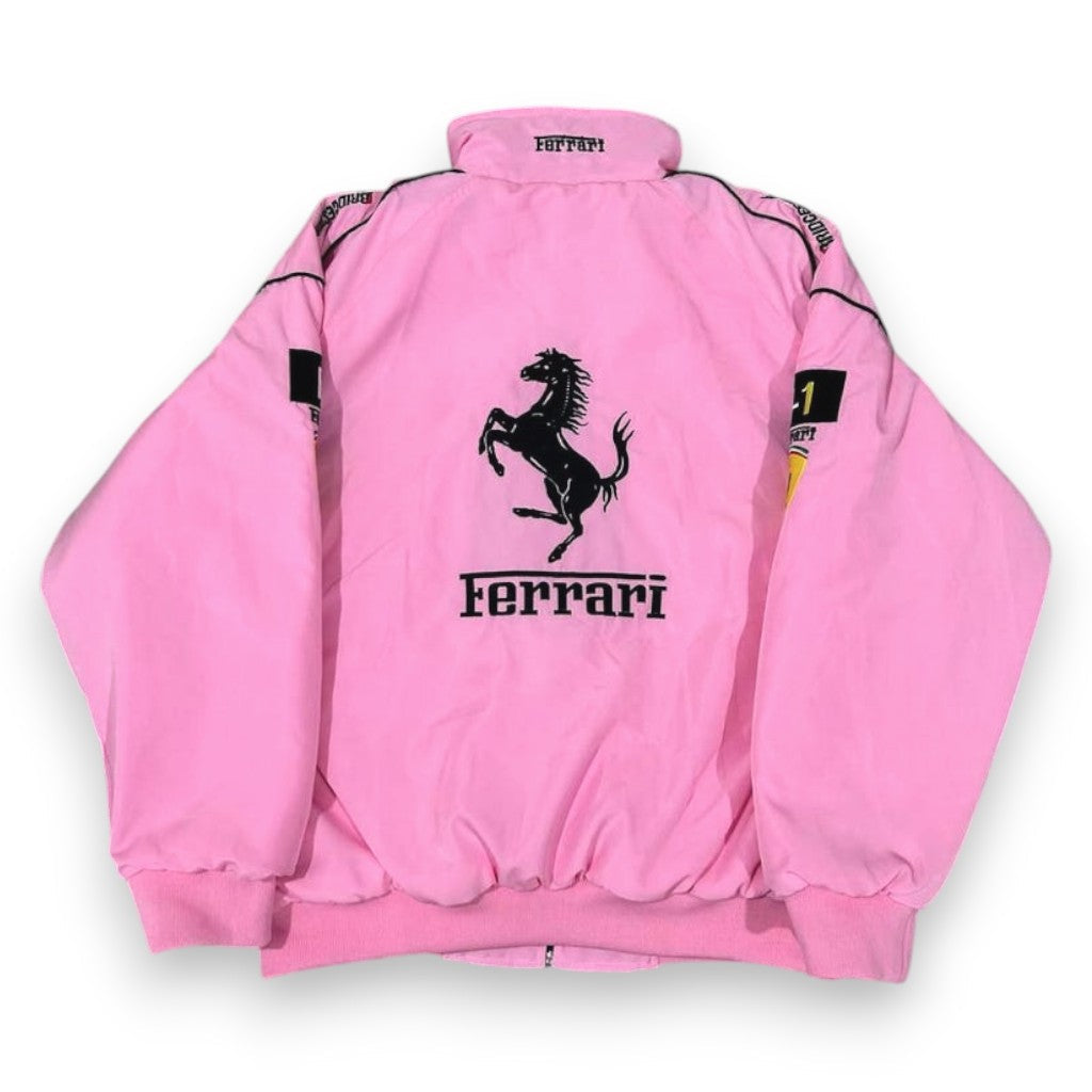 Ferrari F1 Jacke Rosa Bestickt