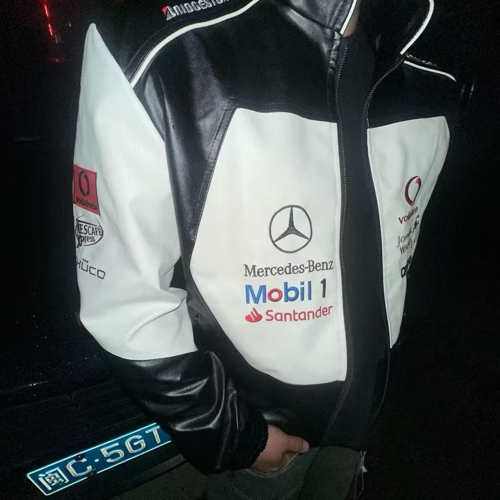 Mercedes F1 Lederjacke