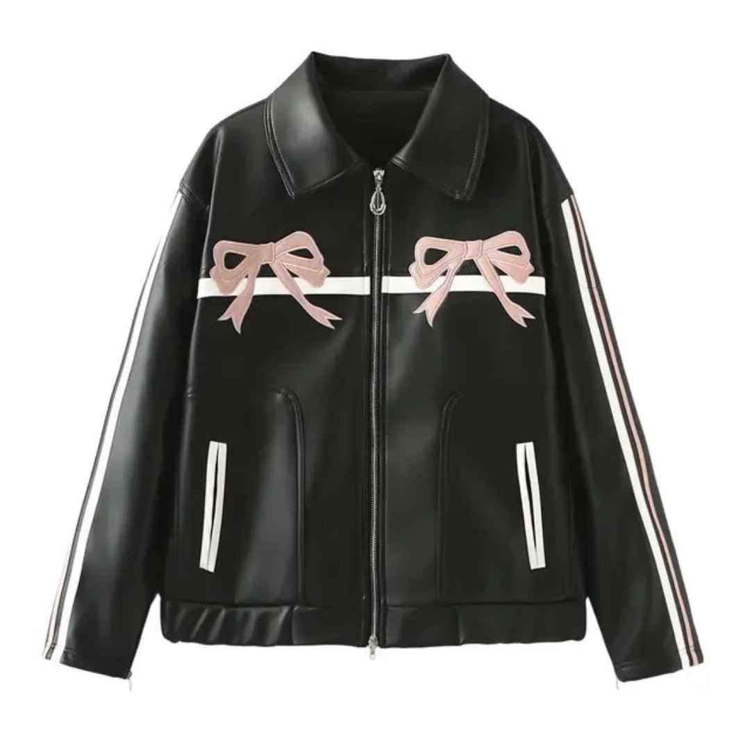 Pink Motorcycle Jacke